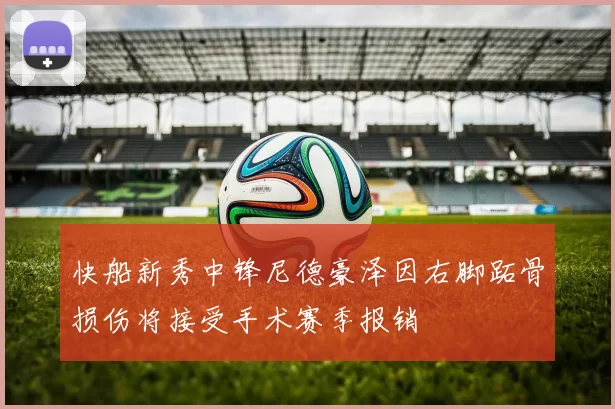 快船新秀中锋尼德豪泽因右脚跖骨损伤将接受手术赛季报销