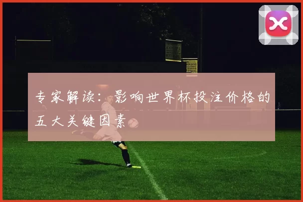 专家解读:影响世界杯投注价格的五大关键因素